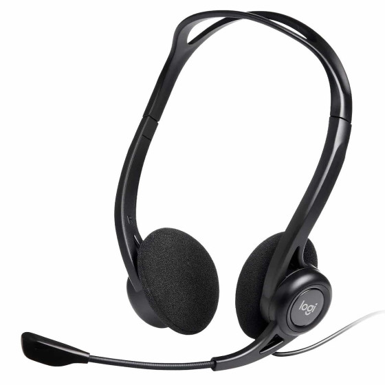Casque Logitech 960 pour ordinateur avec microphone anti-parasite - USB (981-000100)