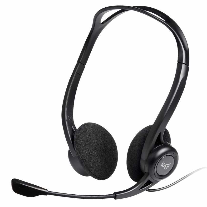 Casque Logitech 960 pour ordinateur avec microphone anti-parasite - USB (981-000100)