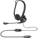 Casque Logitech 960 pour ordinateur avec microphone anti-parasite - USB (981-000100)
