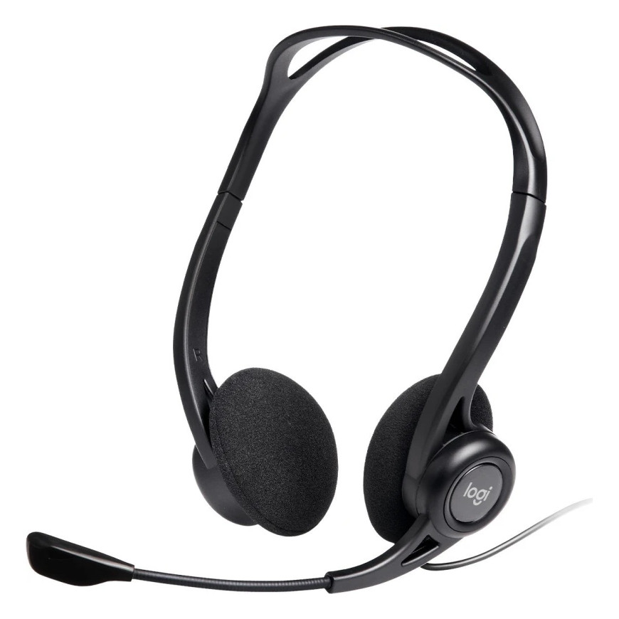 Casque Logitech 960 pour ordinateur avec microphone anti-parasite - USB (981-000100)