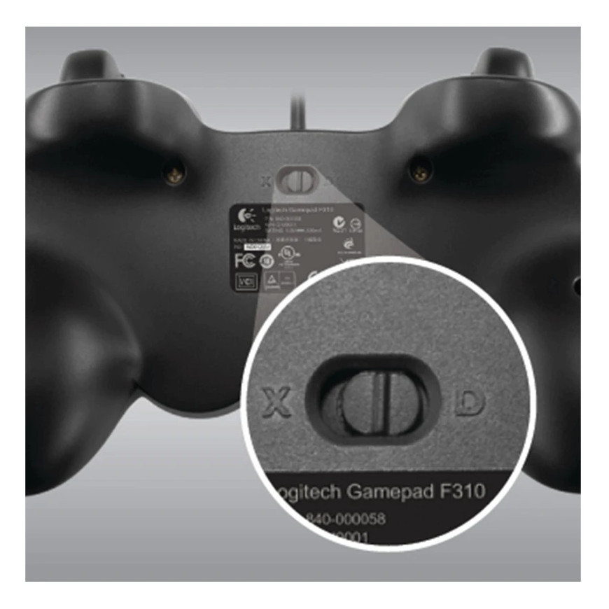 Manette de jeu Logitech F310 Gamepad USB PC (940-000138)