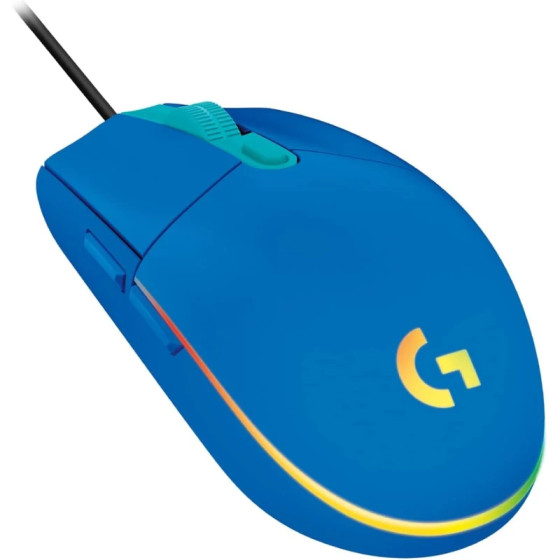 Souris Gaming Logitech G102 Lightsync Bleue USB (910-005801)
