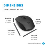 Souris Hp sans fil 150 (2S9L1AA)