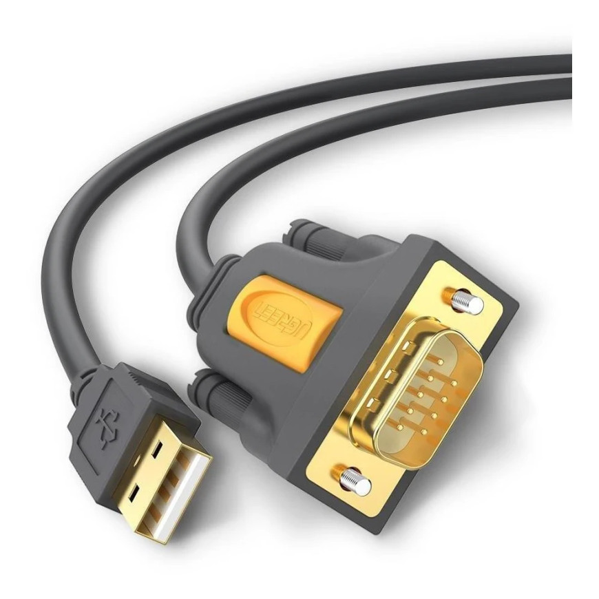 Câble Adaptateur Série Ugreen USB 2.0 vers RS-232 DB9 Mâle 3M (20223)