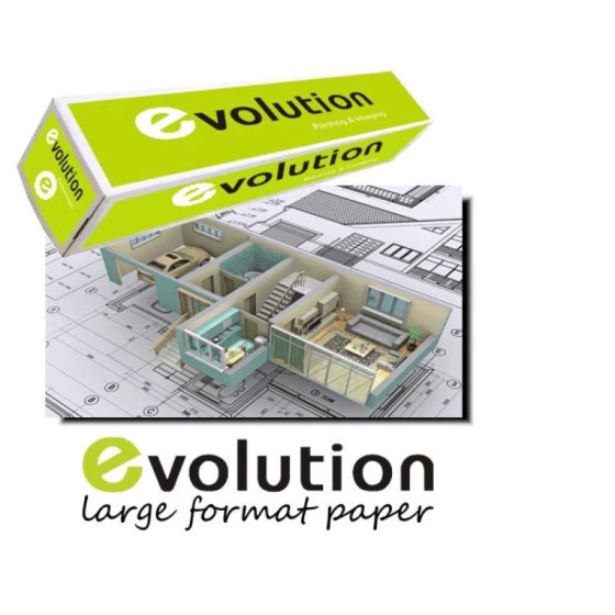 Papier traceur Evolution - Rouleau 91,4 cm x 50 m 90g Premium blanc (2155130)