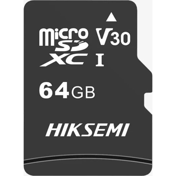 Carte mémoire microSD HIKSEMI 64GB Class 10 V30 (HS-TF-C1-STD-64G)