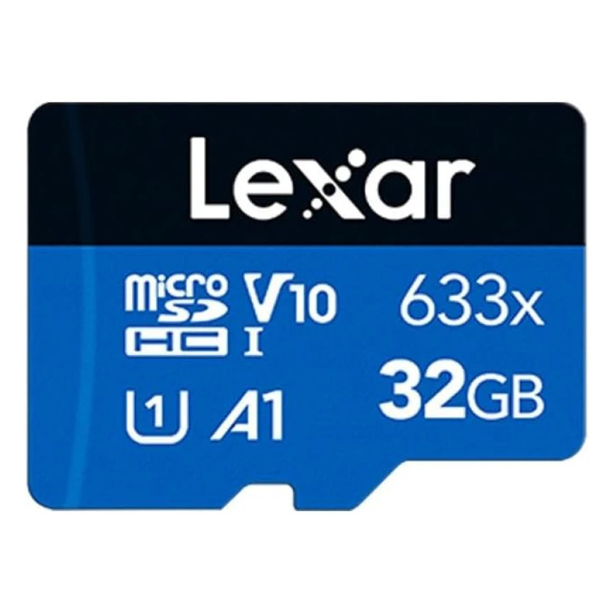 Carte mémoire microSD LEXAR 633X 32GB UHS-I 100MB/s (LMS0633032G-BNNNG)