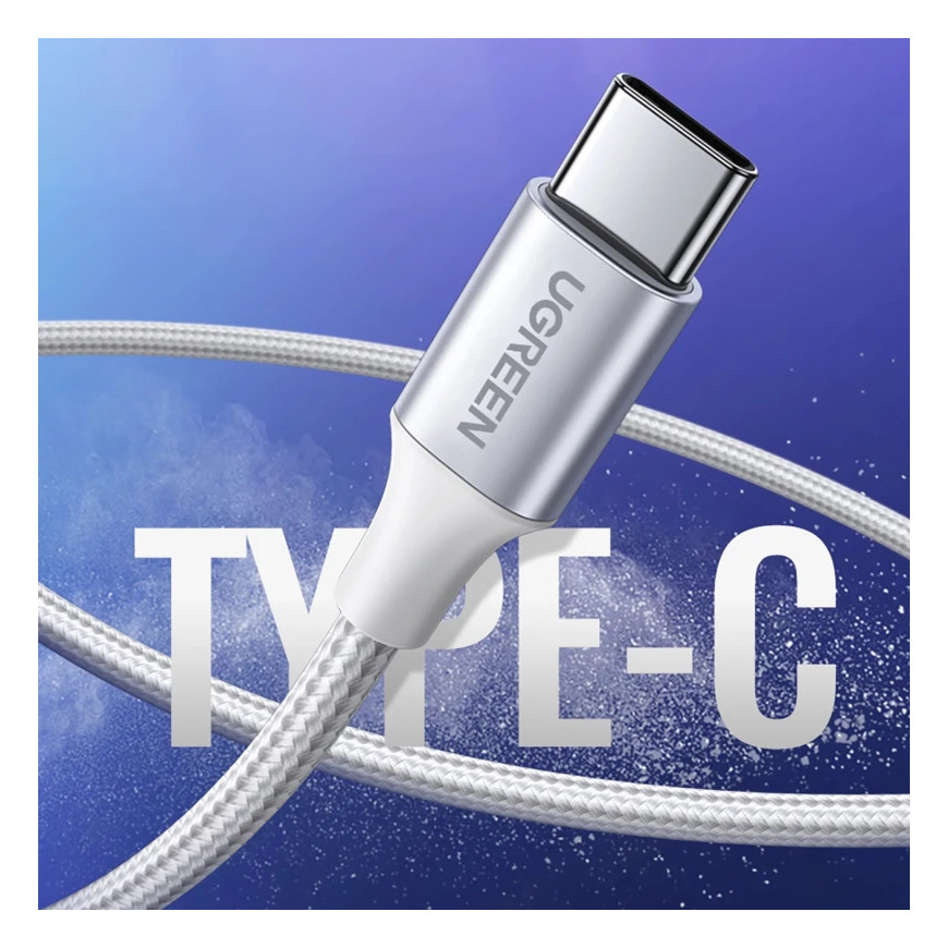 Câble Ugreen USB-A 2.0 vers USB-C 1,5m Blanc (60132)