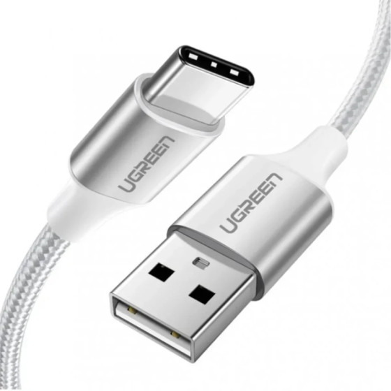 Câble Ugreen USB-A 2.0 vers USB-C 1,5m Blanc (60132)
