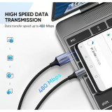 Câble Ugreen USB-A 2.0 vers USB-C 1,5m Noir (60127)