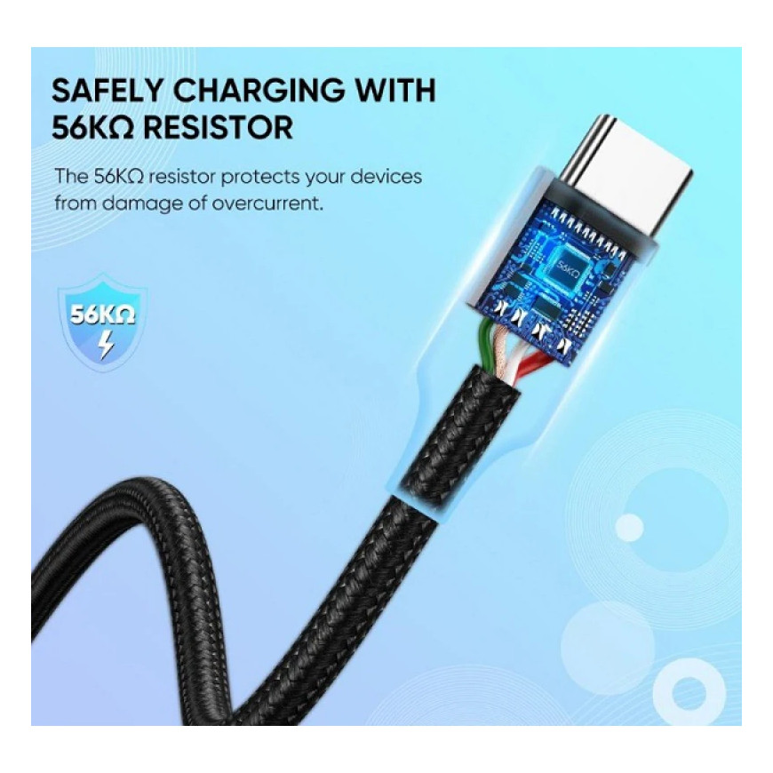 Câble Ugreen USB-A 2.0 vers USB-C 1,5m Noir (60127)