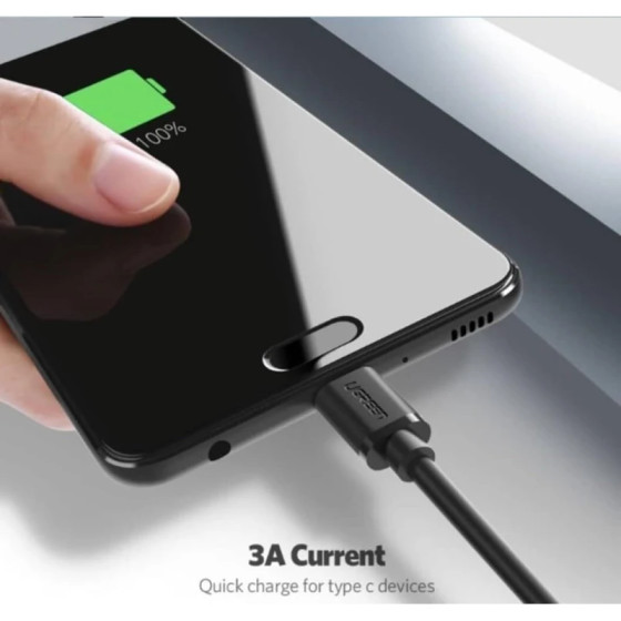 Câble Data Ugreen 2M USB-C vers USB 3.0 Charge Rapide 3A (20884)