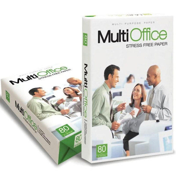 Ramette Papier Photocopie 500F 80g A4 Multioffice Blanc