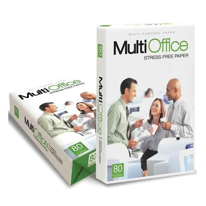 Ramette Papier Photocopie 500F 80g A4 Multioffice Blanc