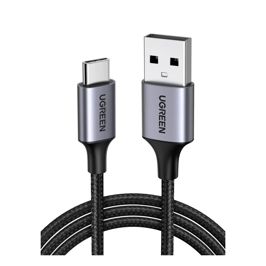 Câble Ugreen USB-A vers USB-C 3A 1m Noir Tressé (60126)
