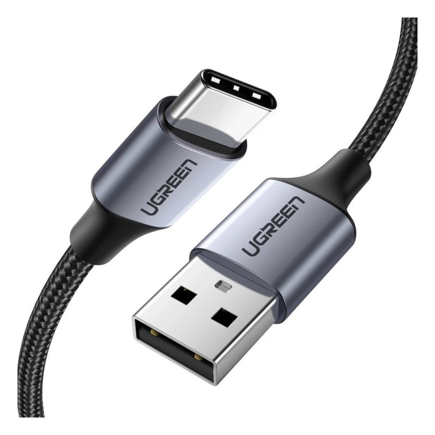 Câble Ugreen USB-A vers USB-C 3A 1m Noir Tressé (60126)