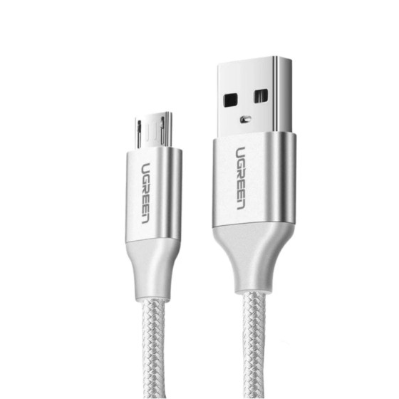 Câble Ugreen USB 2.0 A vers Micro USB 1m Blanc (60151)