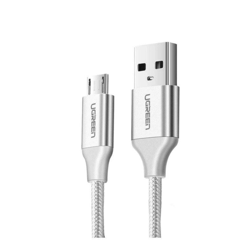 Câble Ugreen USB 2.0 A vers Micro USB 1m Blanc (60151)