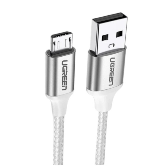 Câble Ugreen USB 2.0 A vers Micro USB 1m Blanc (60151)