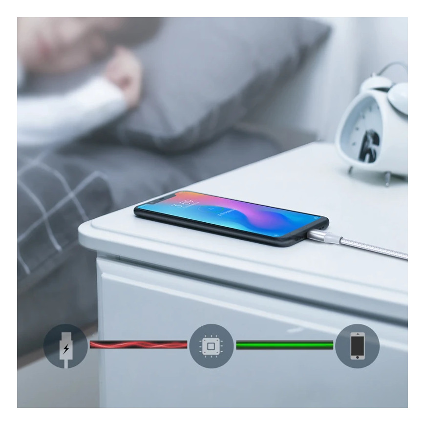 Câble Ugreen USB-A 2.0 vers USB-C 1m Blanc (60131)