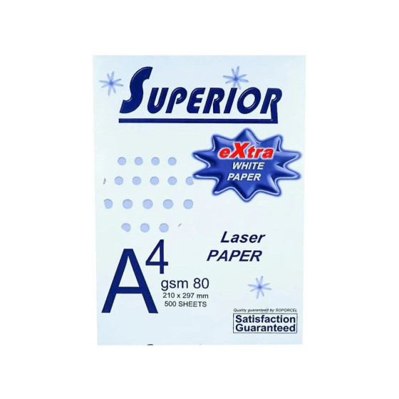 Papier Superior PPA4-SUPR RAMETTE BLANC A4 80G 500 FEUILLES