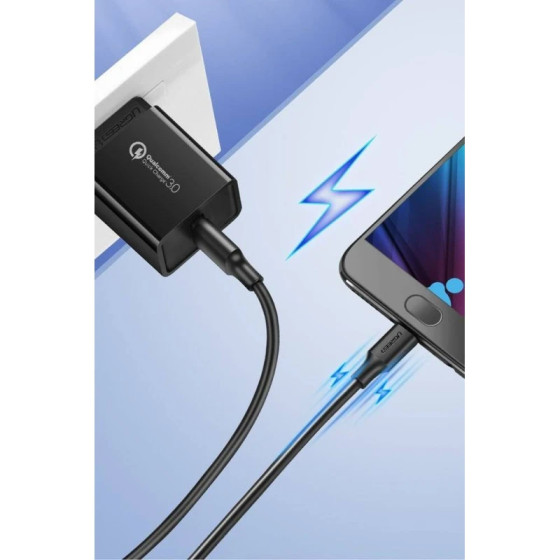 Câble Ugreen USB-A vers Micro USB 2A 1m Noir (60136)