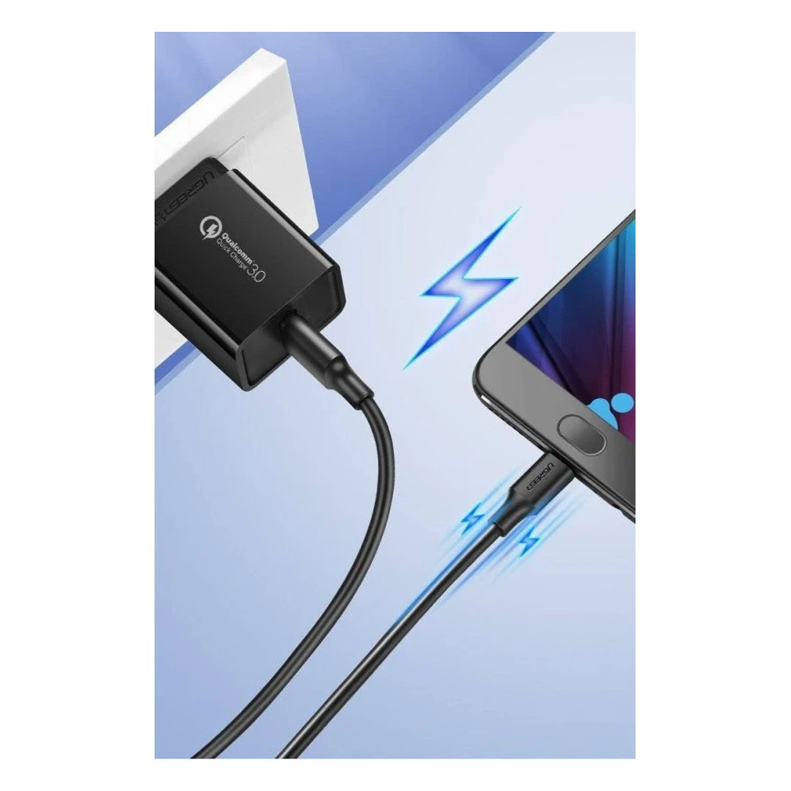 Câble Ugreen USB-A vers Micro USB 2A 1m Noir (60136)