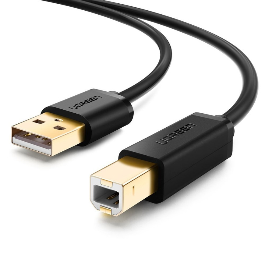 Câble Ugreen 10350 Cable USB 1,5 M USB 2.0 USB-A USB-B Noir