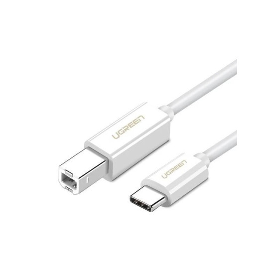 Câble Ugreen 40560 Cable USB 1m USB-C 2.0 To USB-B Blanc