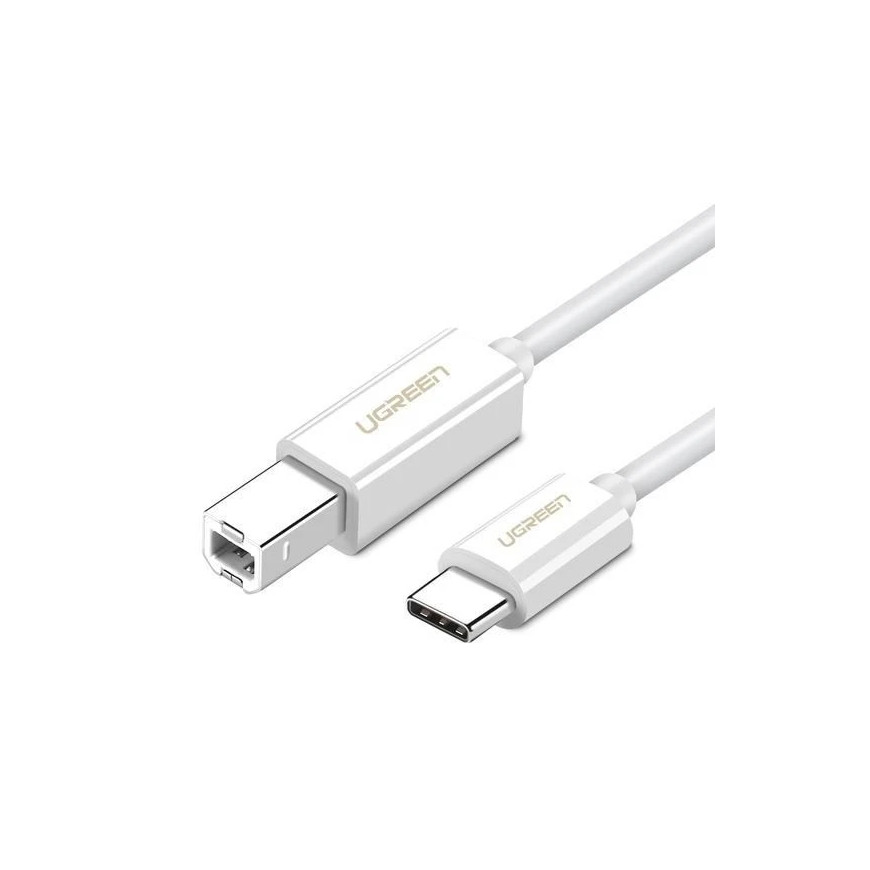 Câble Ugreen 40560 Cable USB 1m USB-C 2.0 To USB-B Blanc