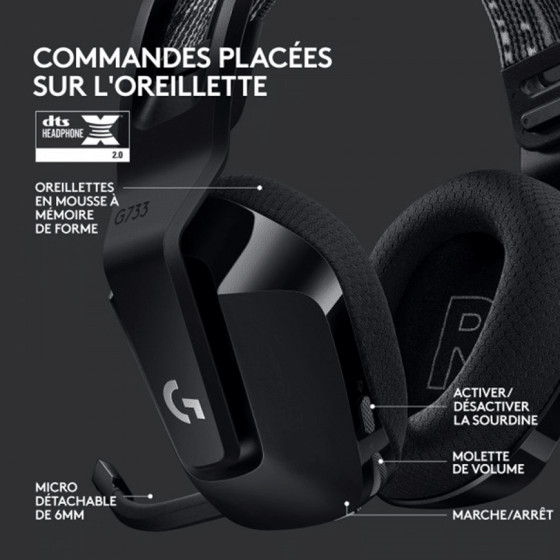 Logitech G733 Lightspeed Casque - Bleu (5099206091788)(981-000943)