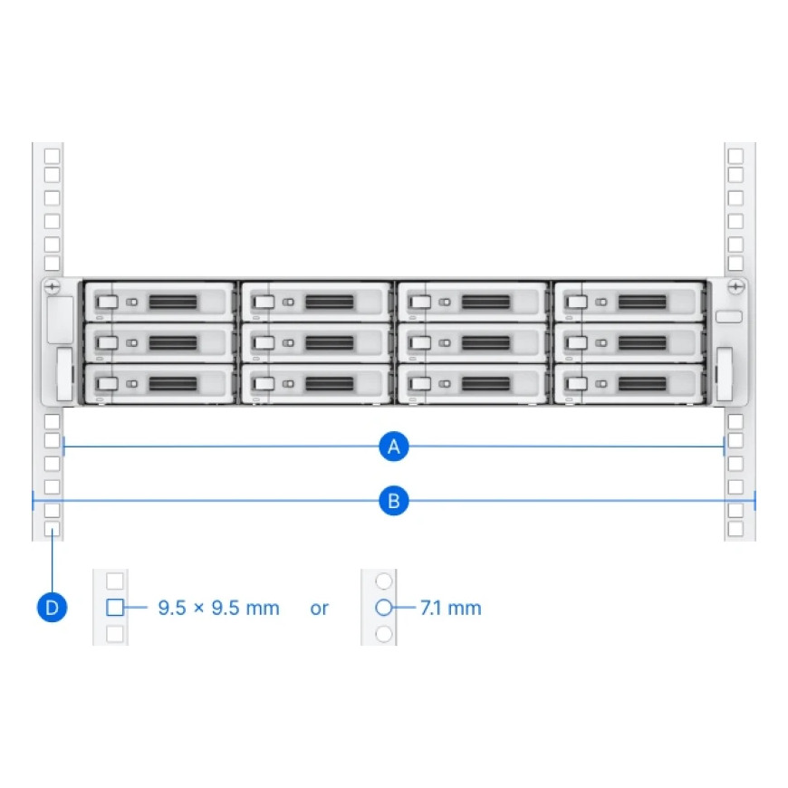 Kit rail coulissant Synology RKS-02 pour RackStation (RKS-02)