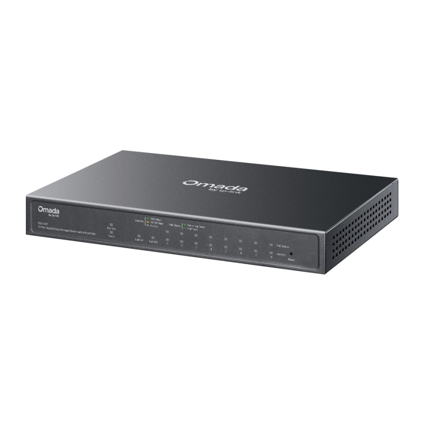Switch TP-Link Omada ES210GP Easy administrable 10 ports Gigabit avec 8 ports PoE+ (ES210GP)
