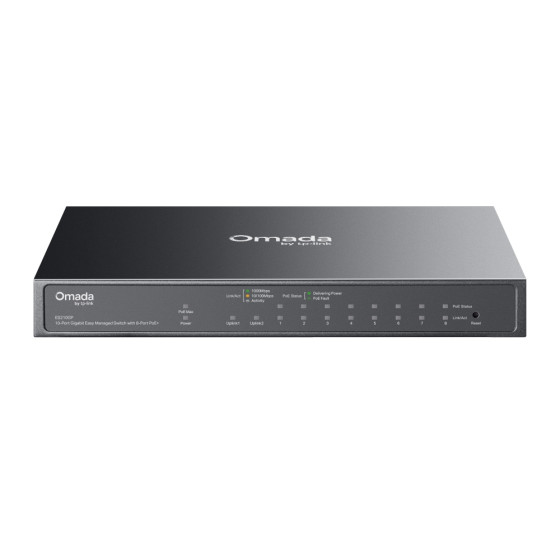 Switch TP-Link Omada ES210GP Easy administrable 10 ports Gigabit avec 8 ports PoE+ (ES210GP)