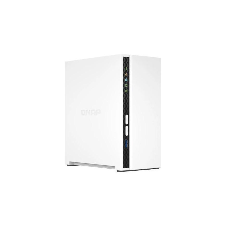 Serveur Qnap TS-233 de Stockage NAS Mini Tour Ethernet/LAN Blanc Cortex-A55