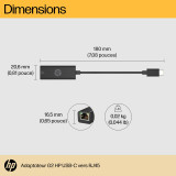 Adaptateur Hp USB-C vers RJ45 G2 - Réseau Gigabit Ethernet (4Z534AA)