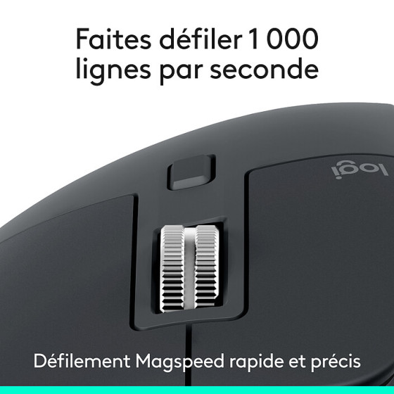 Logitech MX Master 3S Édition Bluetooth - Graphite Souris sans fil (910-007501)