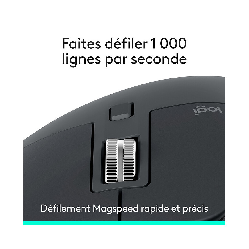 Logitech MX Master 3S Édition Bluetooth - Graphite Souris sans fil (910-007501)