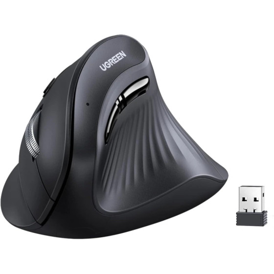 Souris Ugreen verticale Wireless MU008 Noir (25444)