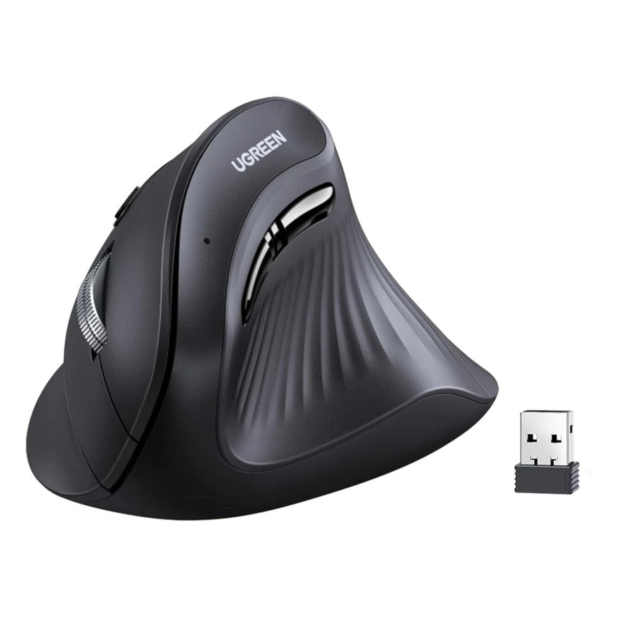 Souris Ugreen verticale Wireless MU008 Noir (25444)