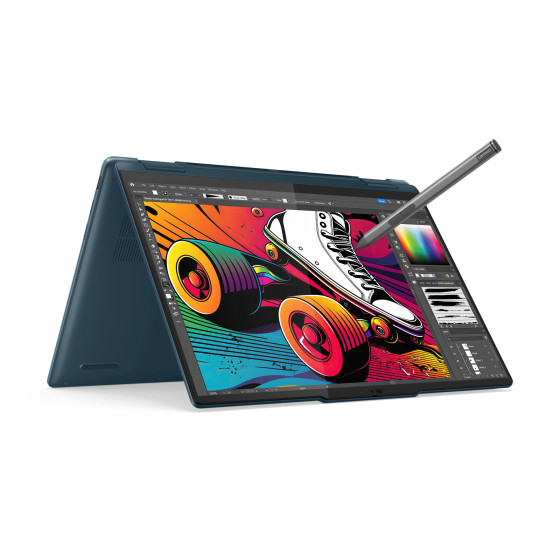 PC portable Lenovo Yoga 7 14IML9 Ultra 7-155H - 14" WQXGA, 16Go RAM, 1To SSD (83DJ005AFE)