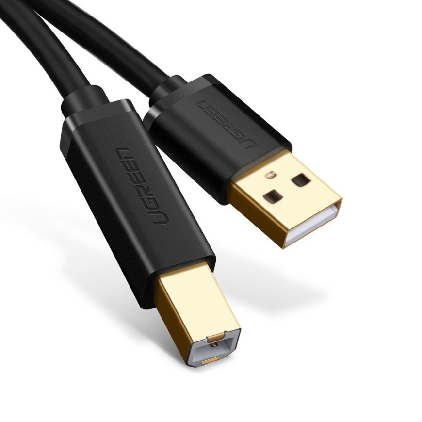 Câble Ugreen 10350 Cable USB 1,5 M USB 2.0 USB-A USB-B Noir