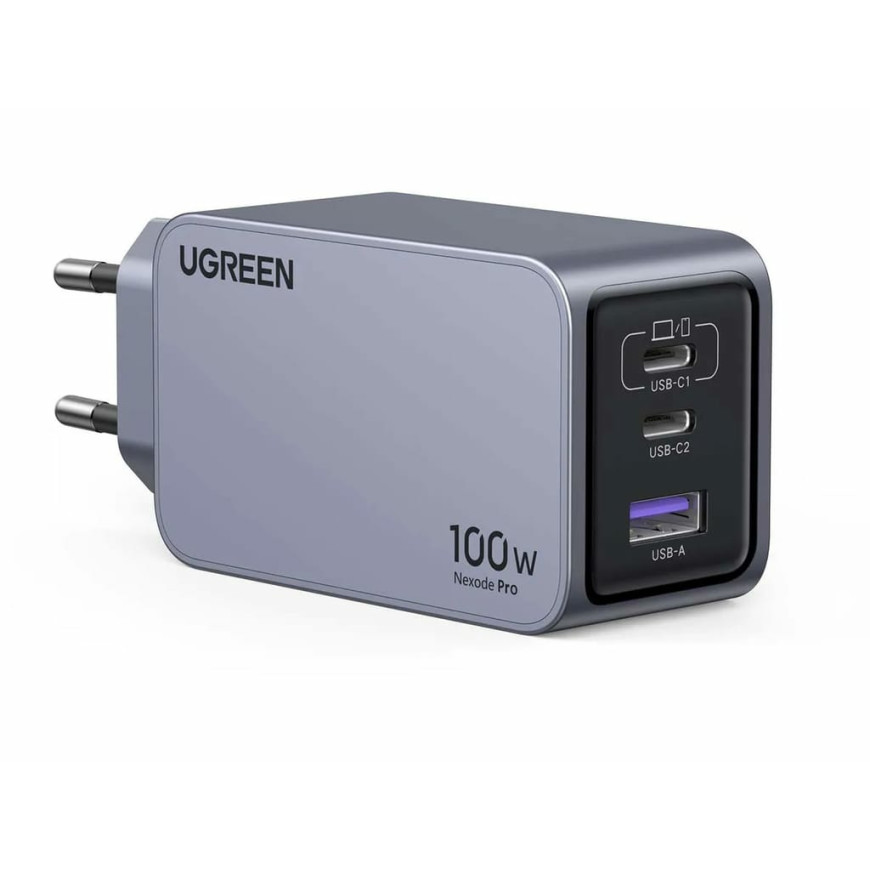 Chargeur Rapide Ugreen 100W GaN 2C1A avec Câble 1.5m USB-C (25874)