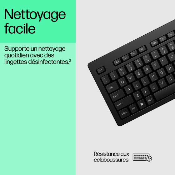 Clavier filaire HP 125 AZERTY (266C9AA)