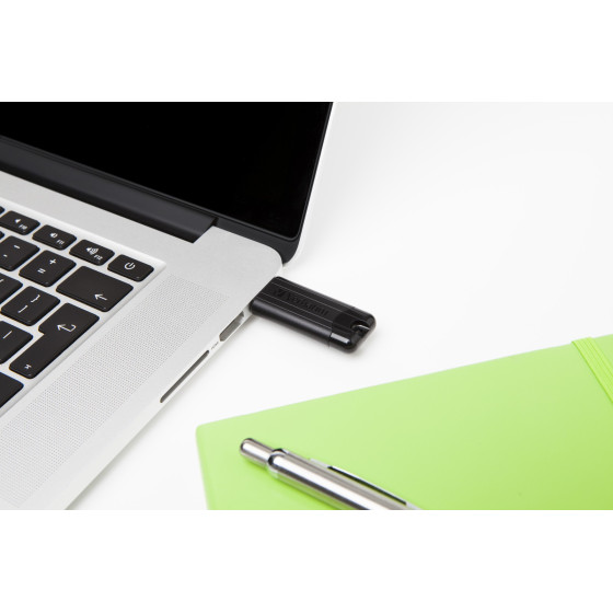 CLE USB Verbatim Pinstripe USB 3.2 128 GB Black (49319)