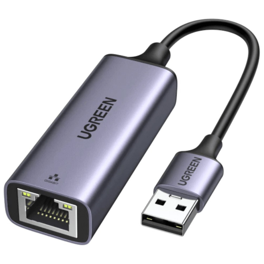 Ugreen Adap Aliminium USB 3.0 to RJ45 GRIS