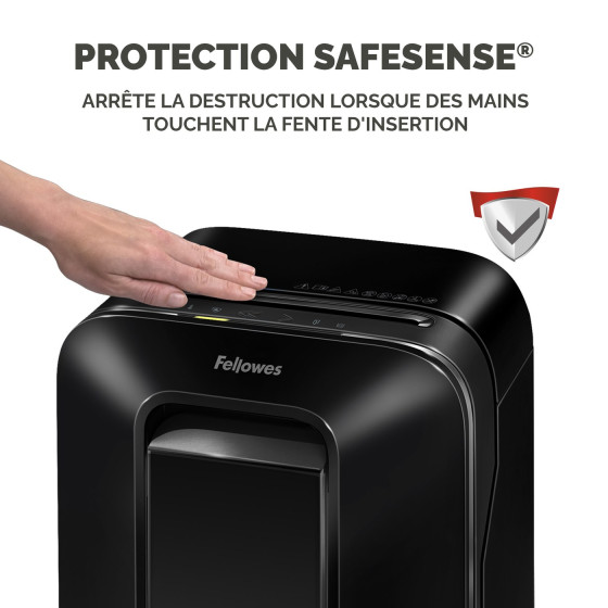 Destructeur Fellowes Powershred® LX200 — Sécurité P-4 · 22 L · 12 feuilles/passage