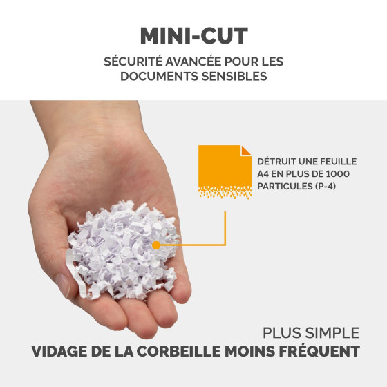 Destructeur Fellowes Powershred® LX200 — Sécurité P-4 · 22 L · 12 feuilles/passage