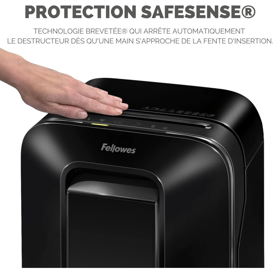 Destructeur Fellowes Powershred® LX200 — Sécurité P-4 · 22 L · 12 feuilles/passage