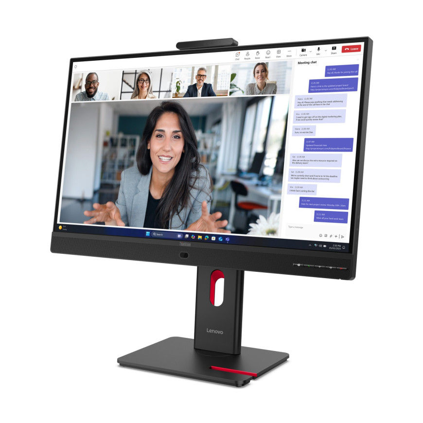 Moniteur Lenovo ThinkVision T24-4v 24" Full HD - Professionnel Webcam Intégrée (64B6MAT1EU)